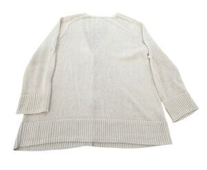 Talbots 100% Linen Sweater Cardigan - Beige - Size Medium